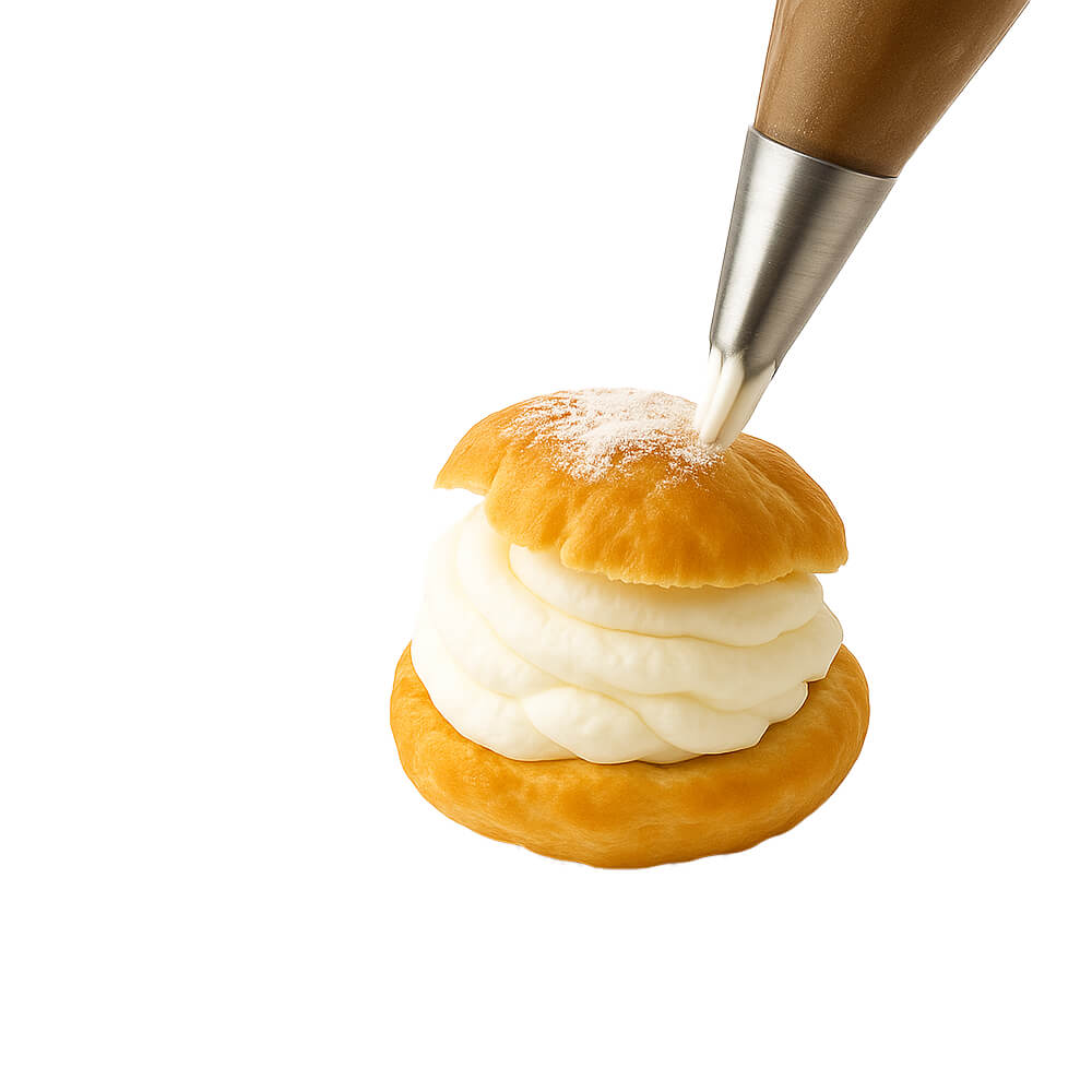 Golden Swirl Puff Delight